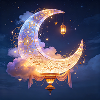 Bestseller Ramadan Halbmond-Laterne IP65 Wasserdicht Outdoor LED für Ramadan