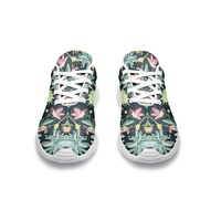 Chaussures de course personnalisées d'usine, motif jungle et faune, respirantes, chaussures de golf, logo imprimé sur mesure, chaussures de marche décontractées, faible MOQ