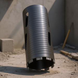 Broca de diamante de 4 pulgadas de diámetro, 9-1/2 pulgadas de profundidad, rosca interna de 5/8-11 para perforación en seco de mampostería y hormigón. - Product Image 2