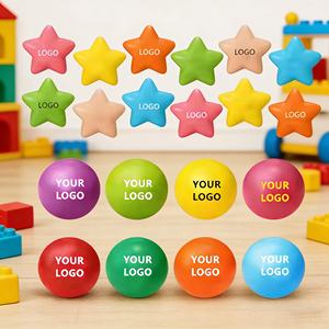 ของเล่นบีบคุณภาพสูงขายส่ง รับทำโลโก้ ลูกบอลบีบคลายเครียดเนื้อนุ่ม รูปทรงกลม ทำจากโฟม PU สำหรับใช้ในการส่งเสริมการขาย - Product Image 6