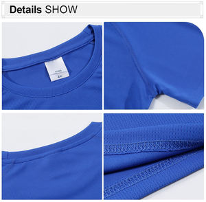 Camiseta Deportiva Transpirable de Cuello Redondo de Color Sólido CF309 al por Mayor, Camisetas Personalizadas para Gimnasio para Hombre - Product Image 4