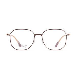 Monture de lunettes octogonale en titane 6312, monture complète, verres en résine, design confortable unisexe - Product Image 1