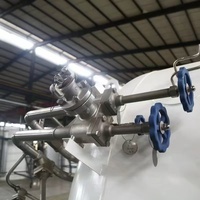 Réservoir de stockage d'hydrogène liquide cryogénique vertical 20m3 à double couche industrielle 20m3 10bar