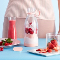 Mixeur-presse-agrumes portable à succès, 420 ml, bouteille en plastique de qualité alimentaire, alimentation USB pour utilisation en extérieur, en voiture et en camping-car