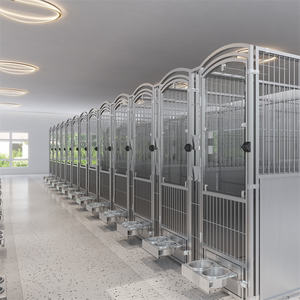 Patrón sólido Anti-Rust Galvalume Dog Kennel Cajón de alambre soldado económico con bandeja de plástico Palet <span class=keywords><strong>para</strong></span> <span class=keywords><strong>perros</strong></span> grandes - Product Image 1