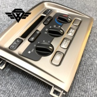 Panneau de console centrale SYX en argent poli brillant pour Toyota LandCruiser LC100 1998-2007, remplacement direct à clipser, amélioration