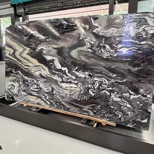 Losas de mármol natural Tramonto Verde Italia para tapas de mesa de comedor de Villa con mármol violeta <span class=keywords><strong>Cipollino</strong></span> Ondulato Rosso Kinawa - Product Image 6