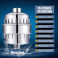 Filtre de Douche Domestique à Charbon Actif Haute Performance 1200 GPD Élimine le Chlore et le Fluorure pour Eau Dure Installation Facile