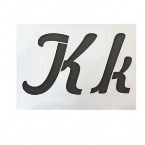 Kit de pochoirs en plastique découpés au laser pour dessin et lettrage, avec design, taille et forme personnalisables pour la peinture des enfants - Product Image 2
