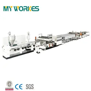 Polycarbonate hollow plastic film producing production manufacturing machine suppliers line