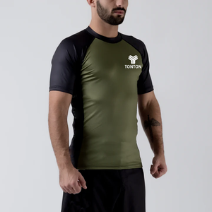 Tonton カスタム OEM ノーギ 柔術 ファイト MMA BJJ コンプレッションシャツ 半袖 ラッシュガード カスタム BJJ ラッシュガード - Product Image 4