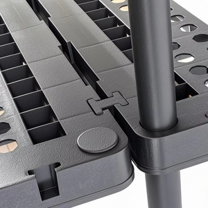 3 <span class=keywords><strong>4</strong></span> 5 שכבה כבדה של פלסטיק מדפים יחידת מדפים פלסטיק עבור ארגון חיצוני מקורה - Product Image 2