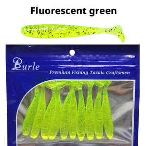 Leurre souple artificiel en PVC imprimé bicolore <span class=keywords><strong>de</strong></span> 5,5 cm à 12 cm, type T-Tail et ver, sans hameçons, pour pêche en <span class=keywords><strong>eau</strong></span> douce, vente en gros - Product Image 5
