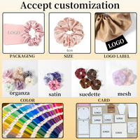 2025 coloré tricoté chouchous Boho élastique bandes de cheveux arc-en-ciel cheveux cravates pour femmes filles cheveux accessoires