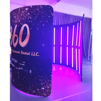 360 Photomaton gonflable avec lampe de remplissage manuel 360 Photobooth Tradeshow Backdrop