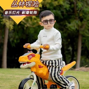 Dinosaur Balance Bike For Kids 2-6 Years Pedal Free With Lights Music - Product Image 5