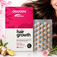 Comprimés de croissance capillaire OEM sous marque privée pour femmes – Supplément de biotine, vitamine C, zinc et fer pour nourrir les cheveux clairsemés et réduire la chute des cheveux