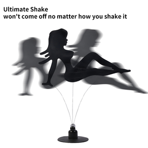 مادة بلاستيكية مطلية بالكروم زينة سيارة جميلة دخان يلوح سيدة مع كوب شفط - Product Image 3