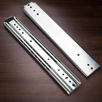 Glissières de tiroir à roulement à billes triple rangée, à extension complète, robustes, capacité 227 kg, mouvement fluide, 76 mm