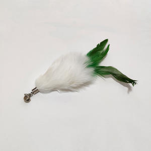 Direktverkauf vom Hersteller Luxus Feder-Teaser Katzenstab Ersatzkopf Glocke Katzenspielzeug - Product Image 3