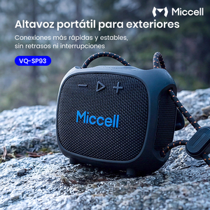 Mini haut-parleur sans fil d'extérieur Miccell 8W IPX5 avec lumière RGB et <span class=keywords><strong>cordon</strong></span>, idéal pour le cyclisme, le camping et la randonnée - Product Image 2
