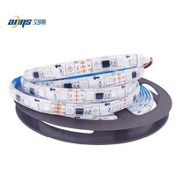 Заводская цена WS2811 Светодиодная лента 5 м DC12v 60 светодиодов адресуемые 5050 RGB с IC гибкие светодиодные пиксели свет умные полосы света