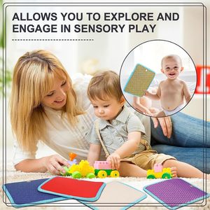 Tapetes Sensoriales de Peluche con Varias Texturas, Juegos Educativos, Juguetes Sensoriales Táctiles para el Crecimiento, Juguetes Sensoriales para Niños Autistas, Juguetes Novedosos y Divertidos - Product Image 2