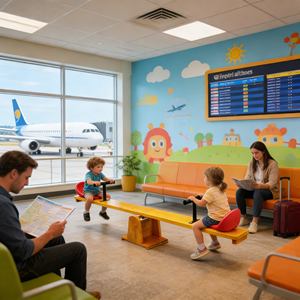 Balancín <span class=keywords><strong>con</strong></span> <span class=keywords><strong>Toldo</strong></span> para Protección Solar y contra la Lluvia en Parques Infantiles y Espacios Abiertos - Product Image 2