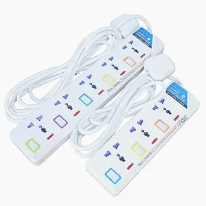 High Quality Marken Brand 3-4-5-6 Way Electrical Power Strip 2M Cable Universal Extension Lead Socket Outlet