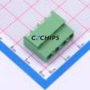 282841-4 Screw Terminal Block Through hole Component (THT),P=5.08mm Connector 1x4P 5.08mm Green Through Hole - Product Image 1