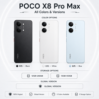 Nouveau téléphone portable intelligent POCO X8 Pro Max version mondiale d'origine avec fonctionnalités de jeu, double SIM, reconnaissance faciale, téléphone Android Xiaomi