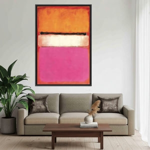 Mark Rothko Style Canvas Print: Minimalist Tempered Glass Wall Art,<b>BLACK</b> <b>FRAMED</b> CANVAS - Product Image 3