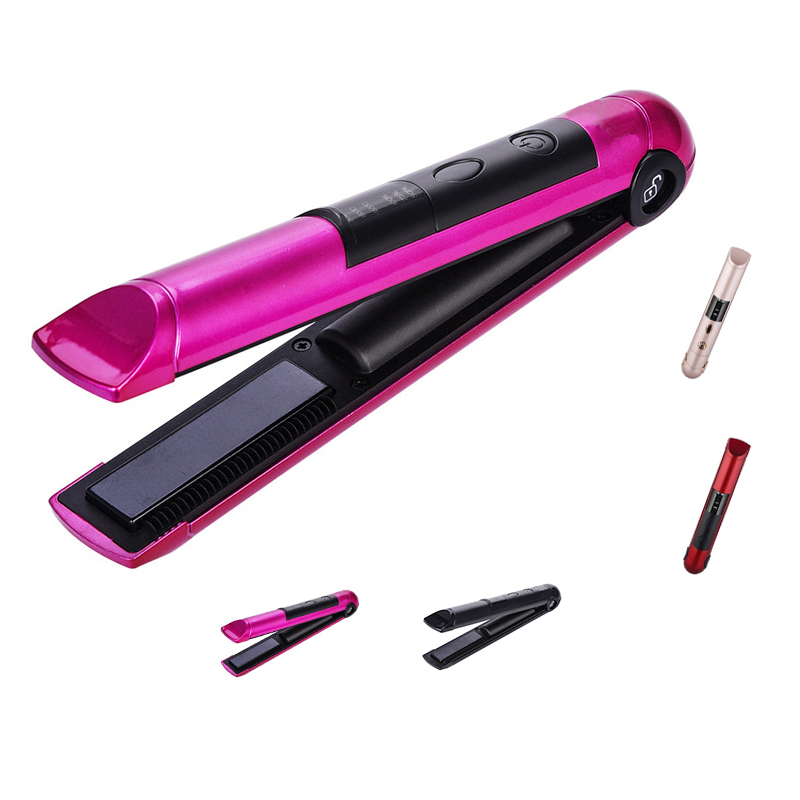 Amazon.com: Yitrust Plancha de pelo inalámbrica, mini plancha plana de 1  pulgada, alisadora portátil, recargable por USB, plancha plana inalámbrica  con batería de 2400 mA, calentamiento rápido, alisador de pelo de viaje