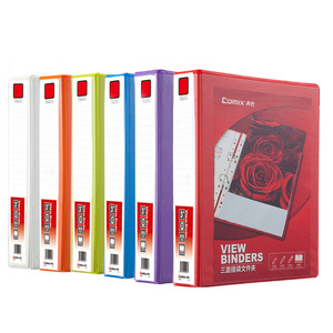 Comix View Binder A4 3 Inch Three-Sided <b>Pocket</b> Folder <b>Plastic</b> Office Organizer Desktop Storage - Product Image 1