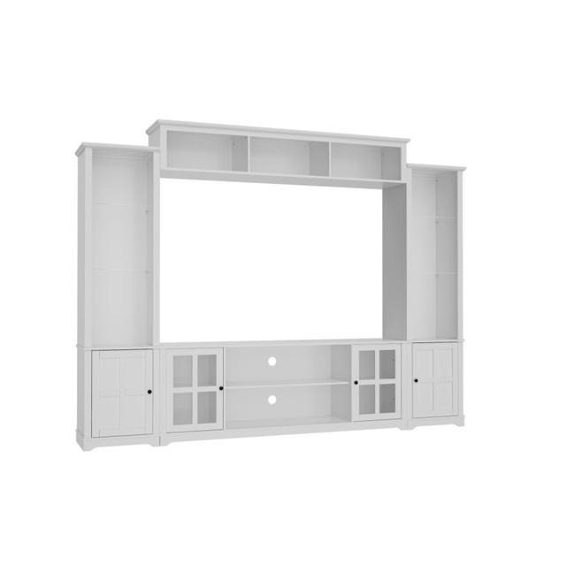 Modern Simple Design Luxury Light Entertainment Center Storage Wood TV Stand New for Home Office Bedroom Living Room Kitchen Use