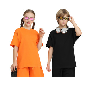 Nouveau style tendance T-shirt pour enfants 100% coton à manches courtes surdimensionné imprimé avec logo personnalisé - à la mode - Product Image 4