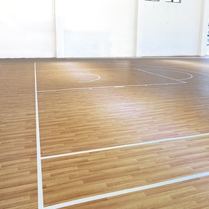 Outdoor Indoor <strong>PVC</strong> Plastic Vinyl <strong>Flooring</strong> Wooden <strong>Pattern</strong> Shock-Resistant Gym <strong>Floor</strong> Mat Anti-Slip Odorless Plastic Sport <strong>Flooring</strong> - Product Image 5