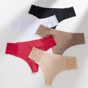 Tanga de Encaje de Cintura Baja al por Mayor Bragas Elásticas Ropa Interior Femenina Bikini Tanga - Product Image 2