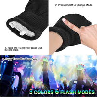 Gants lumineux LED, jouets cool pour enfants, adolescents, garçons, filles, adultes, cadeaux amusants pour les soirées dansantes, Noël, anniversaires