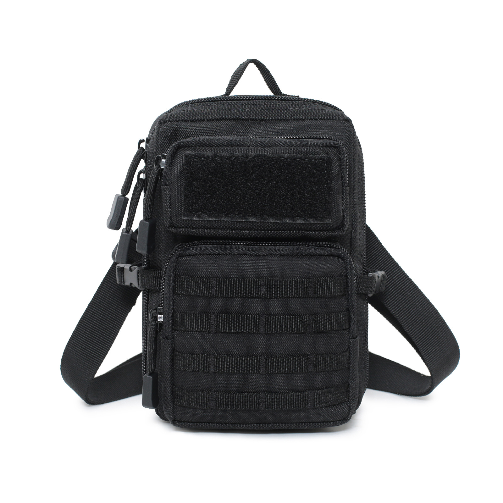 Negro + correa para el hombro - 8*12*18cm
