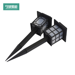 Lampe solaire pour pelouse, 5 LED, résistante à l'eau, avec panneau solaire, pour jardin, cour et terrasse - Product Image 3