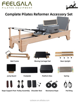 Reformer de Pilates Commercial Réglable avec Cadre en Bois d'Érable et Ressorts en Fil de Piano Allemand – Idéal pour Studio de Pilates Professionnel et Bien-être Corporel