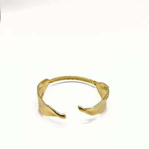 Fashion Cuff Bracelet 316L Stainless Steel PVD Gold Plating Sustainable Resistant Jewelry <b>for</b> Women and <b>Men</b> - Product Image 1