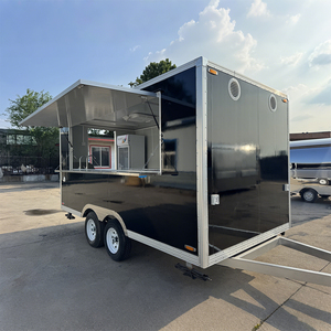 Carrito de Comida Móvil para Exteriores, Quiosco de Comida Rápida, Camión de Comida Callejera para Café y Helados para Restaurantes y Comerciantes - Product Image 1