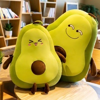 Avocado-pluche kussen speelgoed, schattig fruit pluche knuffel, groot knuffeldier voor bed, superzacht voor het slapen