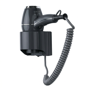 Sèche-cheveux mural noir et blanc pour hôtel, avec support, vente en gros, usine chinoise - Product Image 1