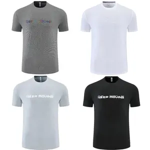 Nieuwe Ontwerp Custom Uw Eigen Spier Fit T-shirt Polyester Workout Kleding