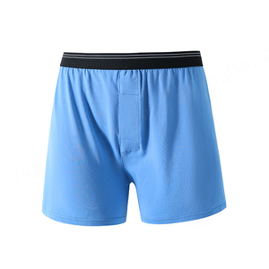 Logotipo personalizado Nuevo y elegante 95 algodón Tiro medio Tamaño completo Color liso Bragas para hombre Pantalones cortos largos sueltos de alta calidad - Product Image 4