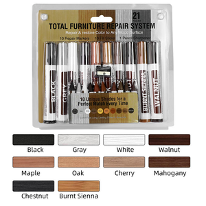 Kit de réparation de meubles, ensemble de marqueurs pour bois, <span class=keywords><strong>crayons</strong></span>, réparation des rayures sur les meubles, marquage, peinture pour meubles en bois massif, stylo de réparation, stylo pour sol - Product Image 5