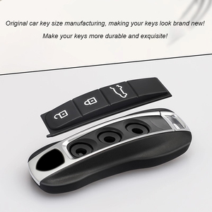 <span class=keywords><strong>Funda</strong></span> de goma para llave de coche, reemplazo de botón de control remoto para <span class=keywords><strong>Porsche</strong></span> Panamera Cayenne Macan 911 Taycan 718 <span class=keywords><strong>Boxster</strong></span> Cayman - Product Image 3